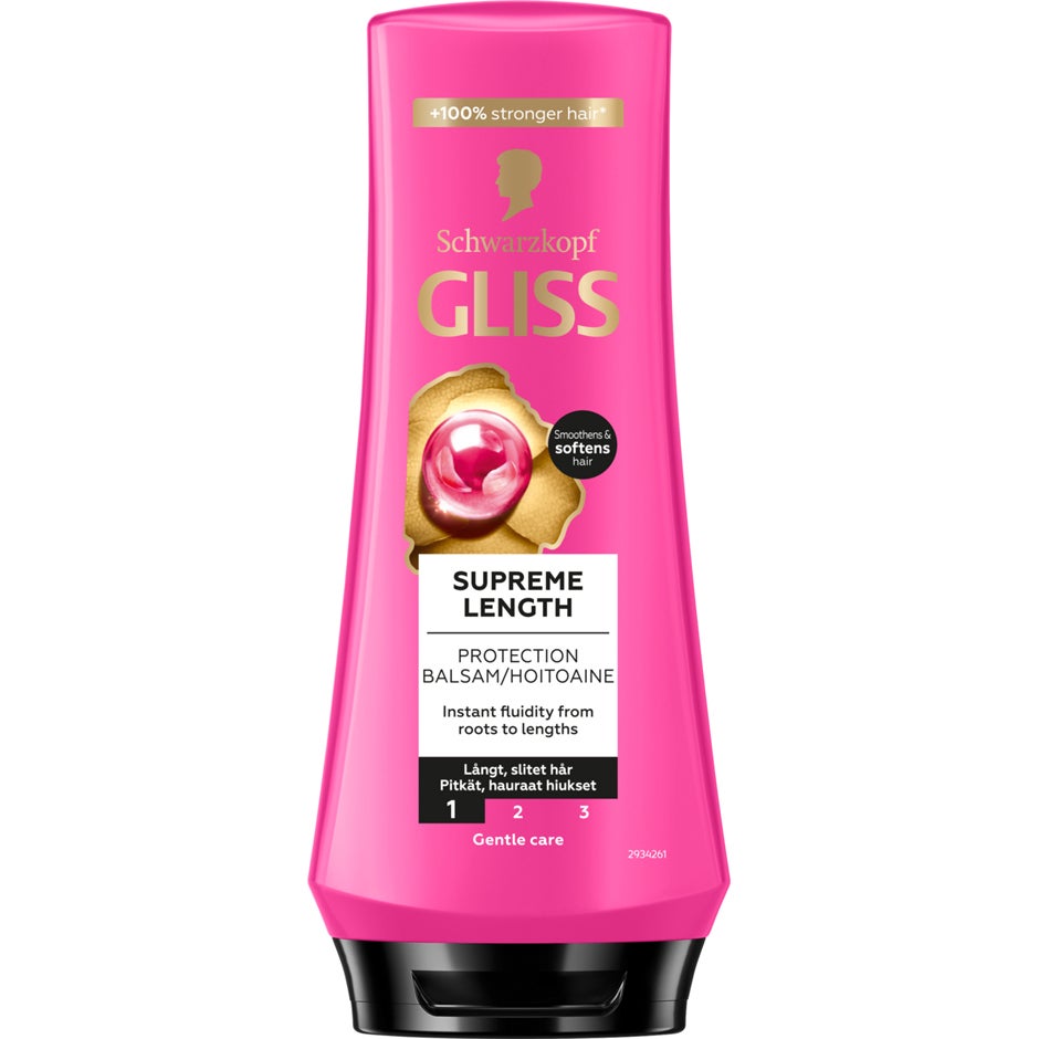Schwarzkopf Gliss Protection Conditioner Supreme Length  For Long Hair