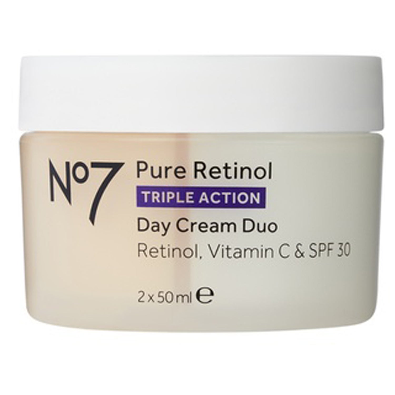 No7 Pure Retinol Triple Action Day Cream Duo 2 x - 100 ml