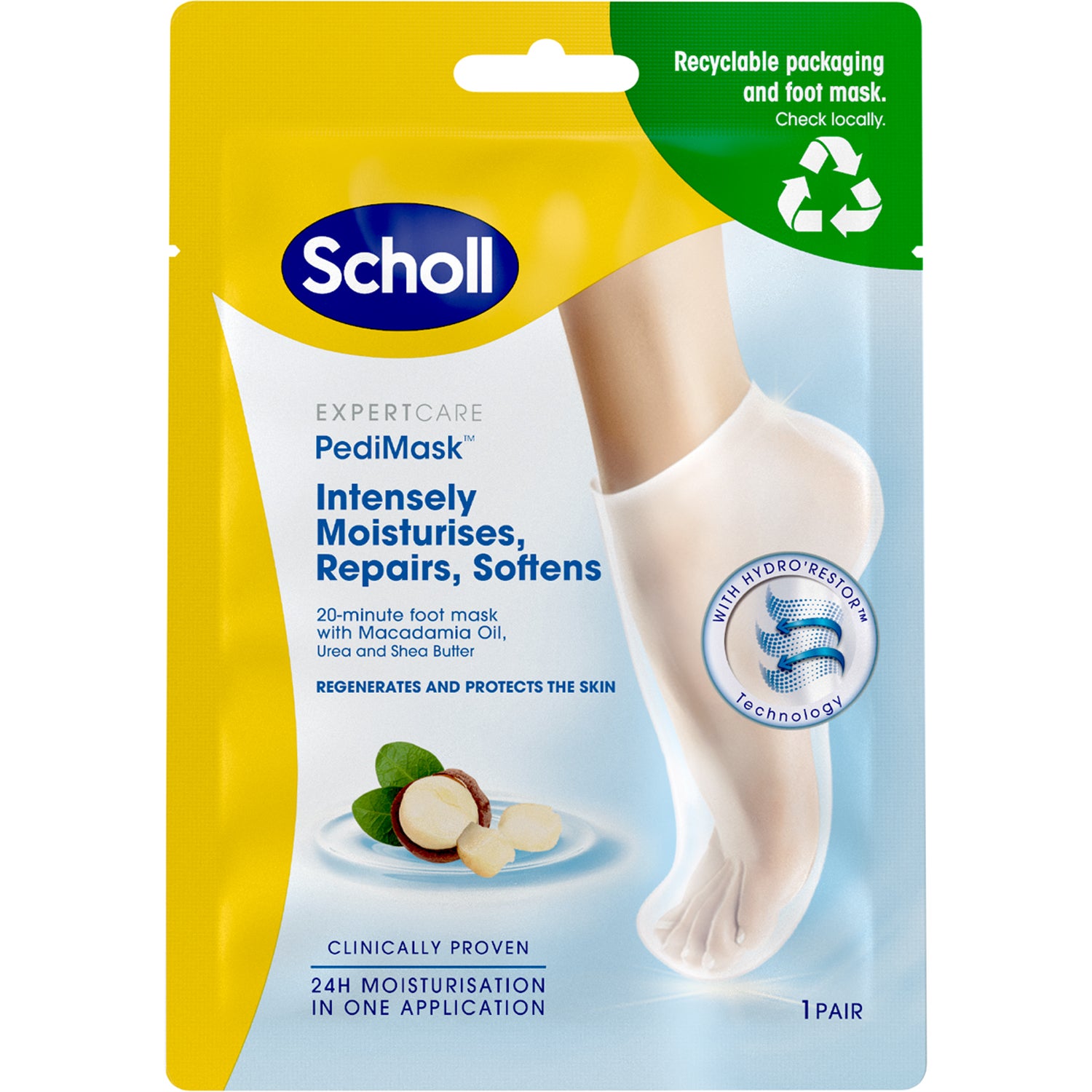 Scholl ExpertCare PediMask™ Macademia Oil - 2 pcs