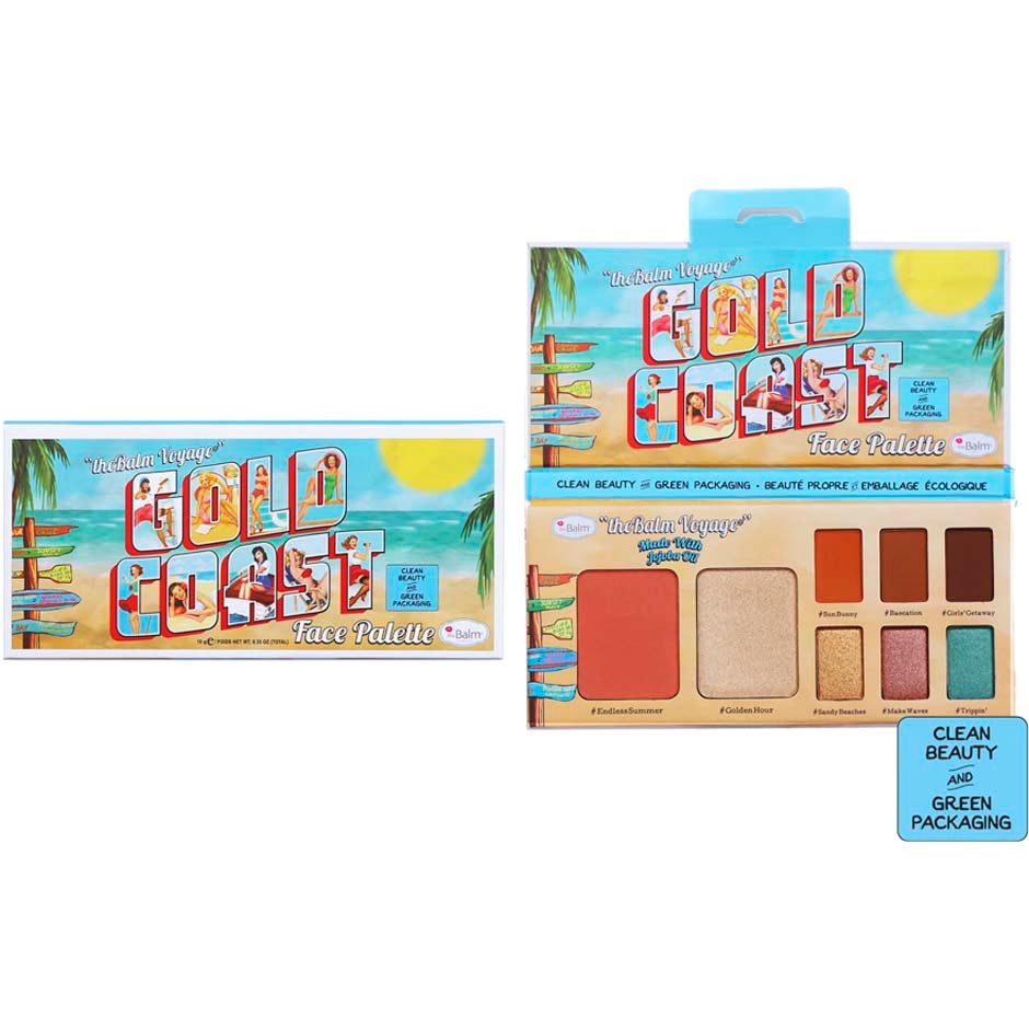 the Balm Voyage Gold Coast Face Palette