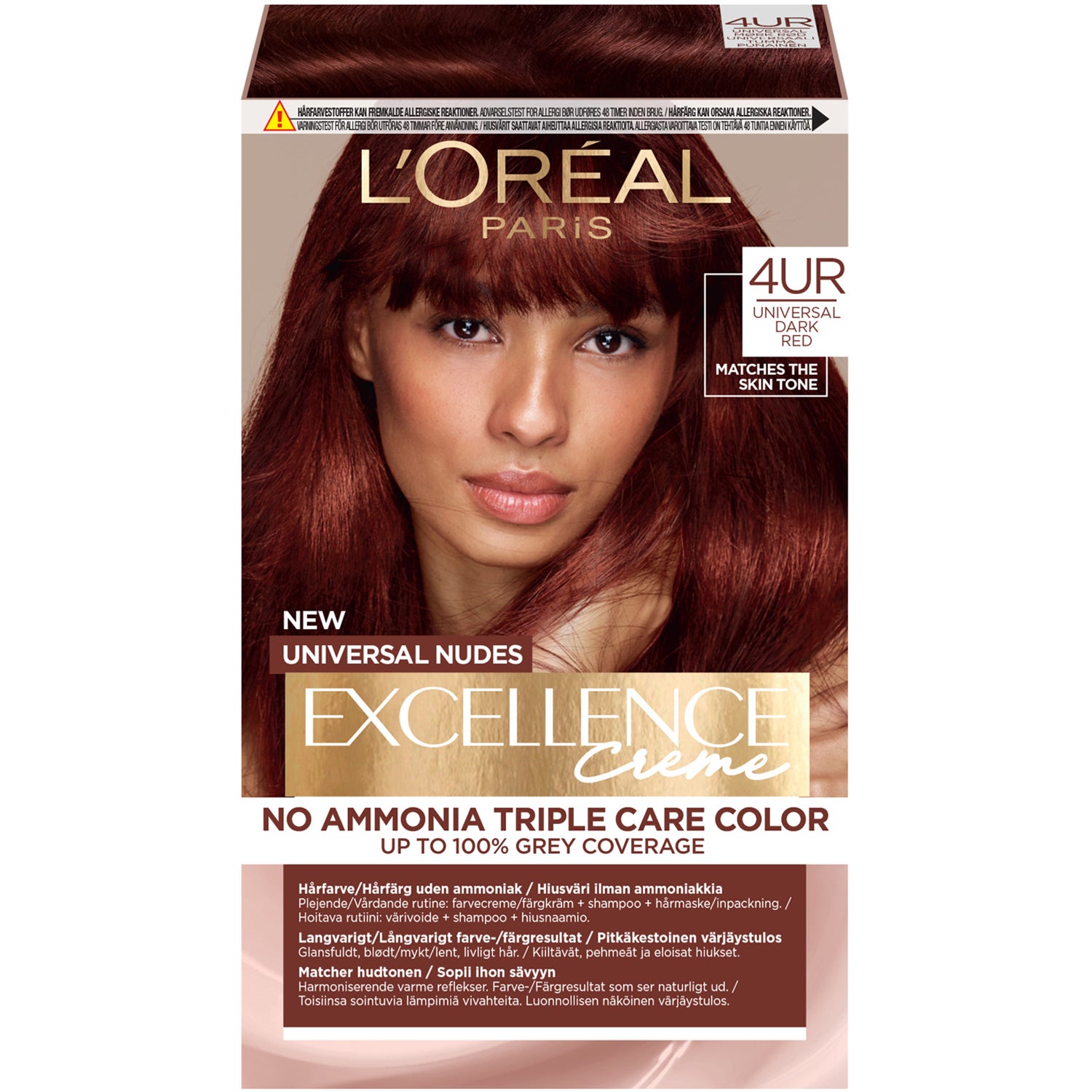 L'Oréal Paris Excellence Universal Nudes Dark Red 030 - 1 pcs