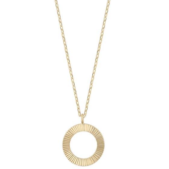 Ray ring pendant neck 45 plain gold