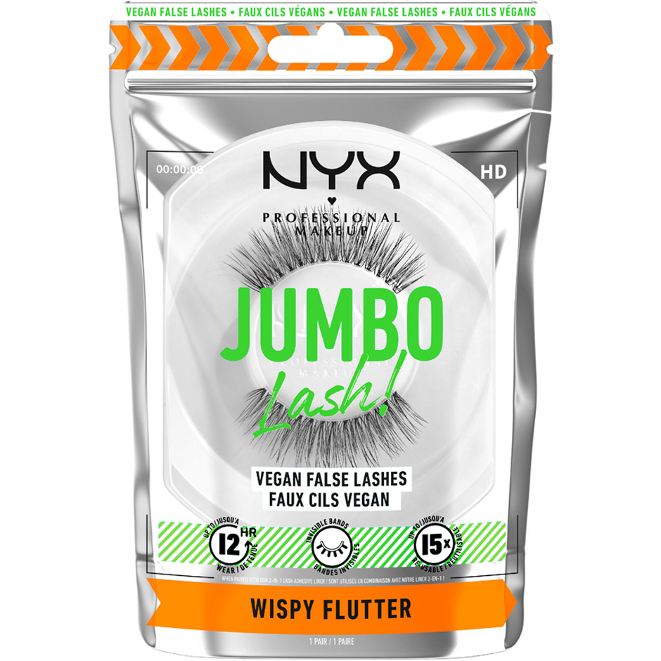 NYX Professional Makeup Jumbo Lash! Vegan False Lashes Wispy Flutter 03 - 1 pcs Sminke - Øyne - Løsvipper
