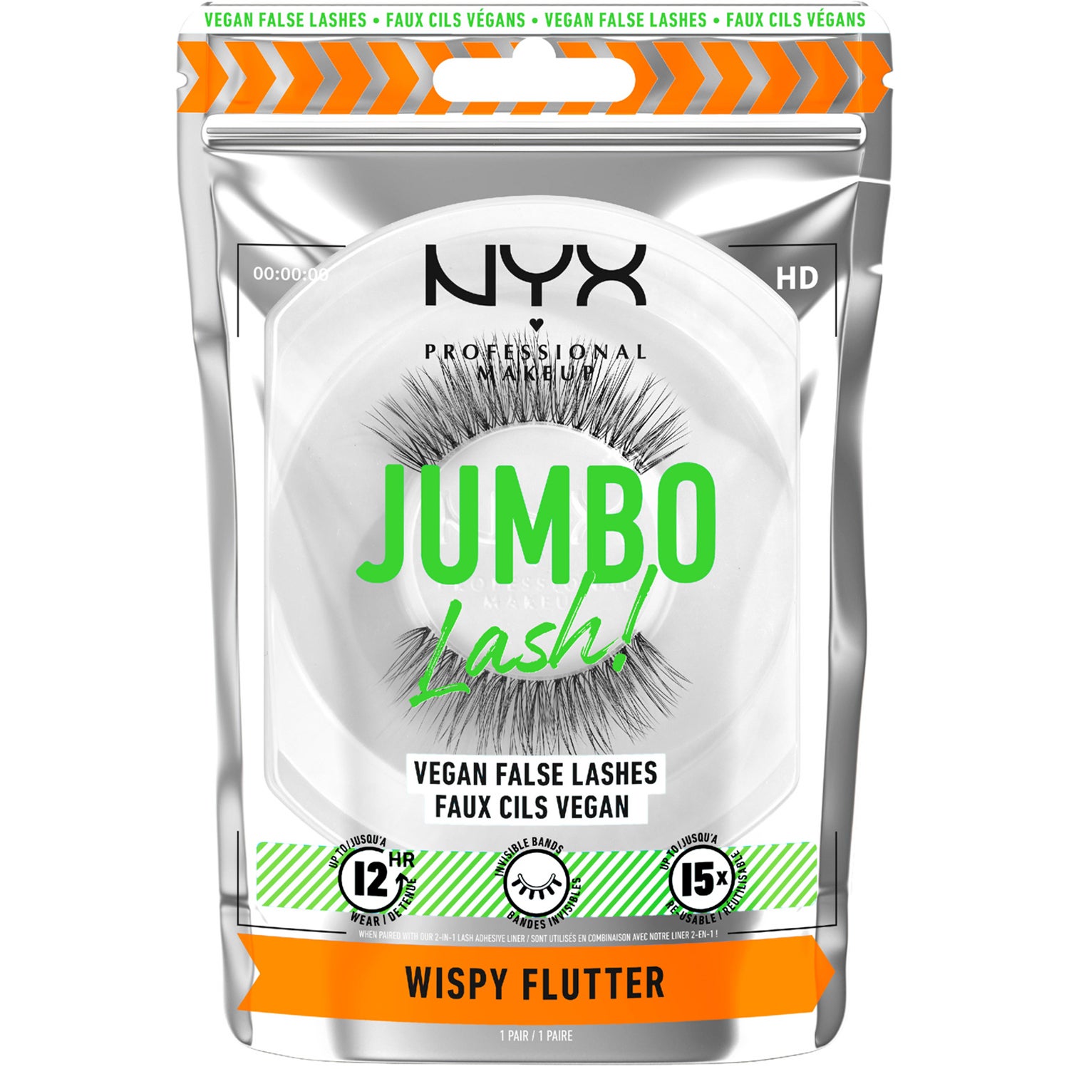 Jumbo Lash! Vegan False Lashes Wispy Flutter