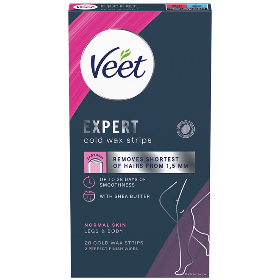 Bilde av Veet Wax Strips Easy Grip For Normal Skin 20pcs