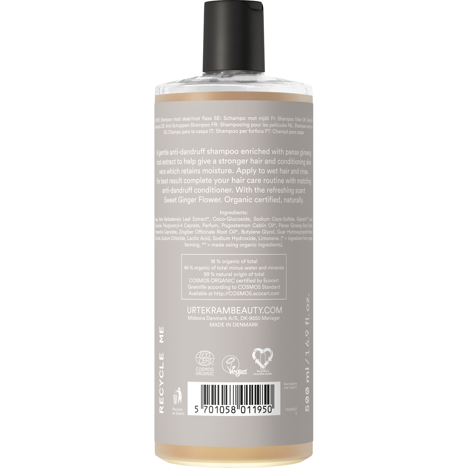 Anti-Dandruff Sweet Ginger Flower Shampoo