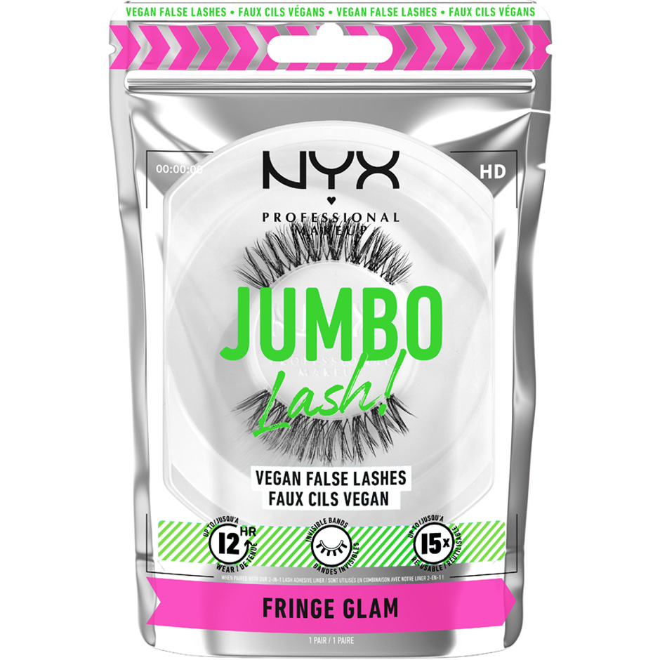 NYX Professional Makeup Jumbo Lash! Vegan False Lashes Fringe Glam 04 - 1 pcs Sminke - Øyne - Løsvipper