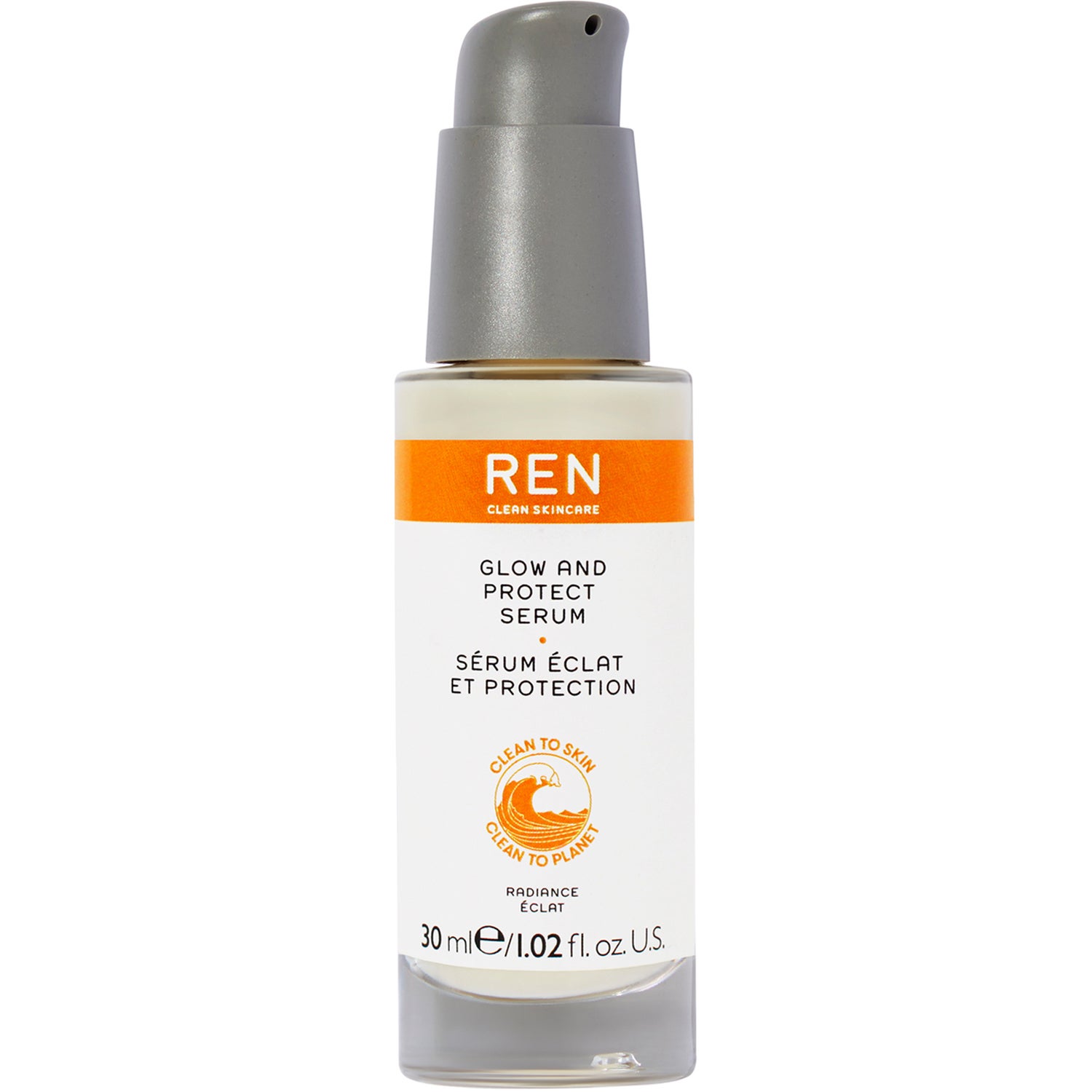 REN Radiance Glow & Protect Serum (30 ml)