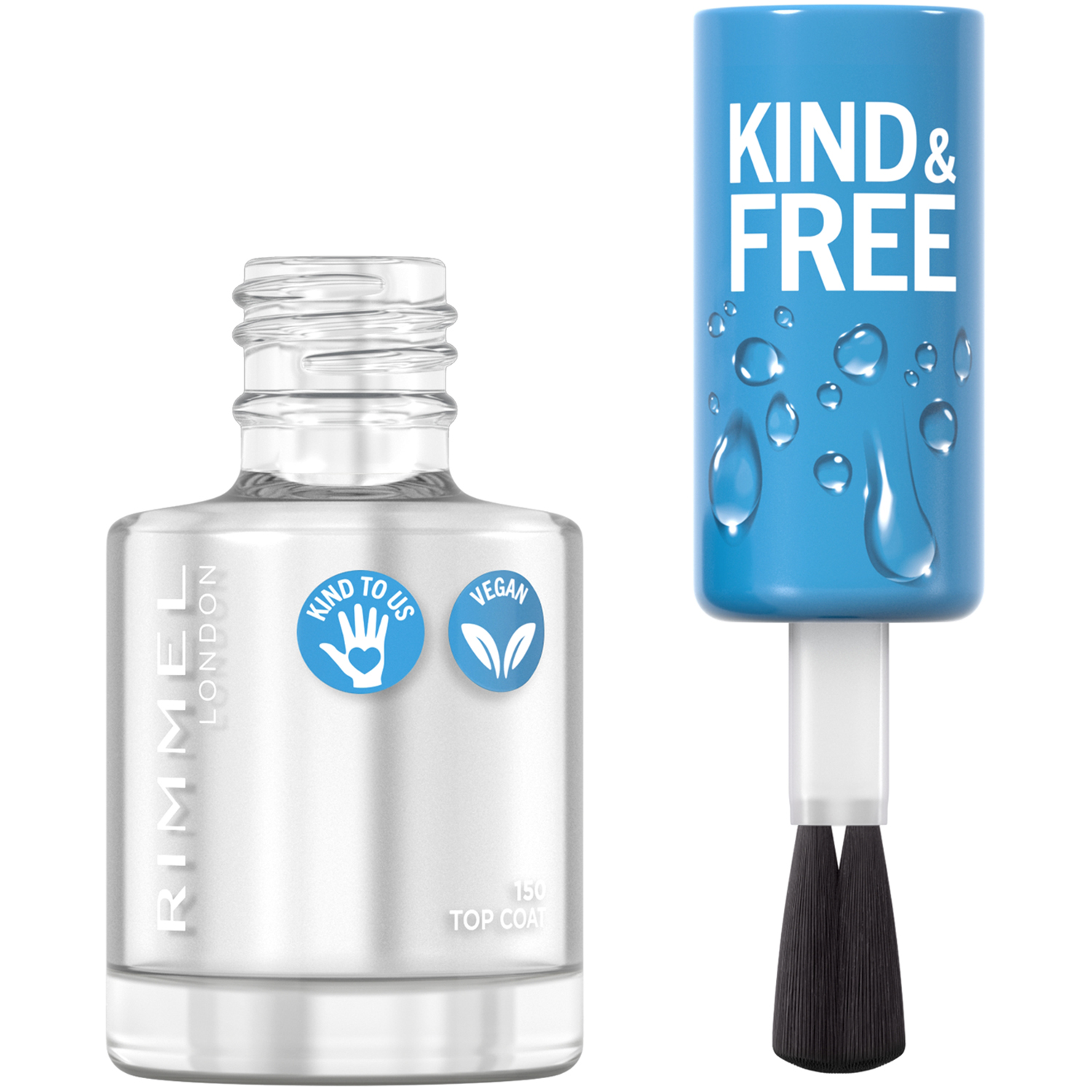 Kind & Free Nail Polish Lacquer 150 Top Coat 8ml