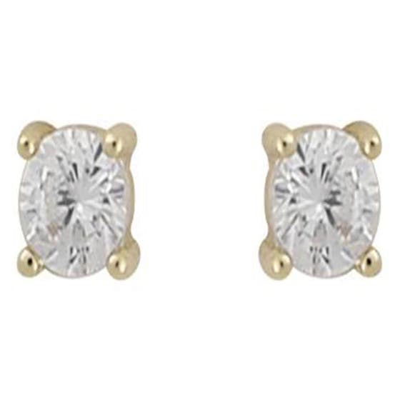 Camille Small Stone Ear Gold/Clear