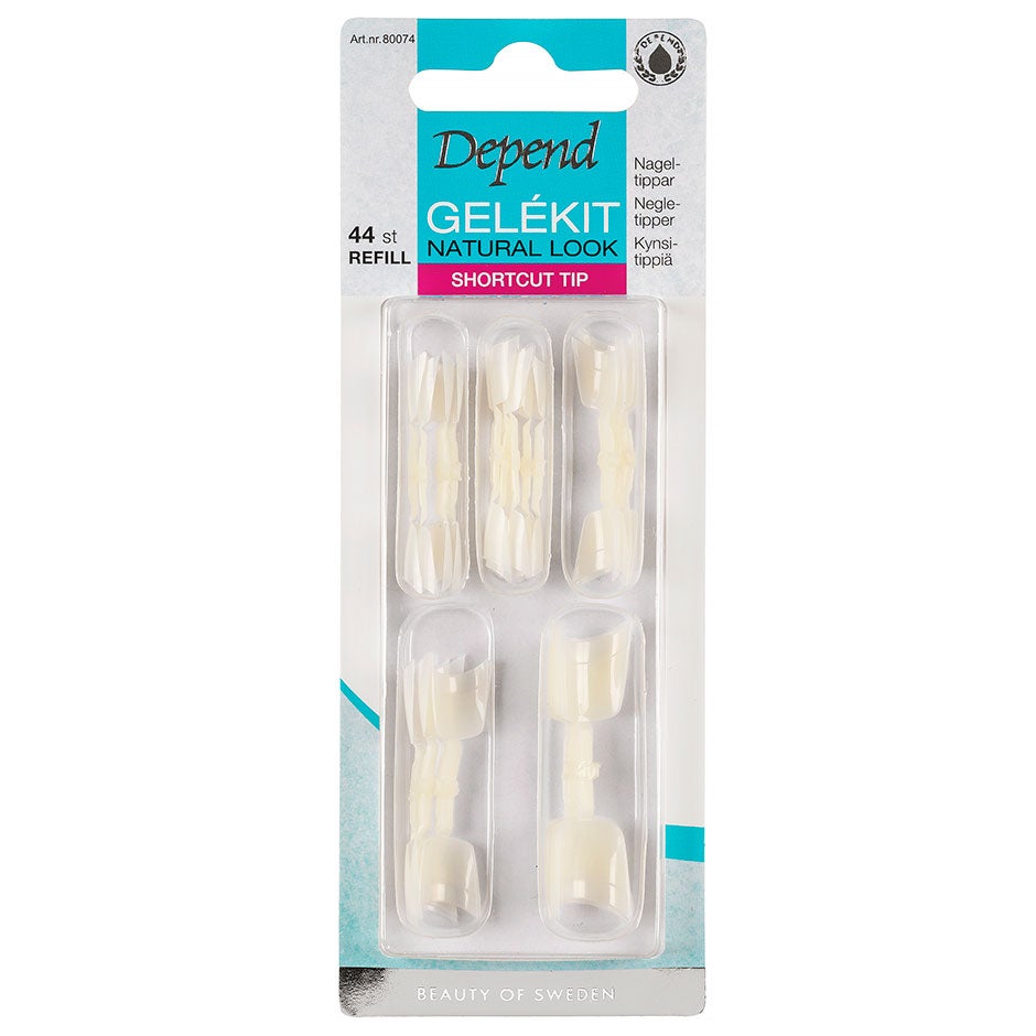Nail Tips Gel Kit Refill Natural Duo Square
